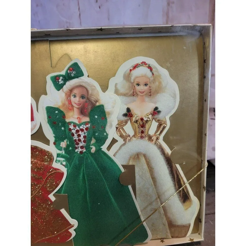Hallmark Greeting cards mattel 1995‎ Holiday Barbie collection